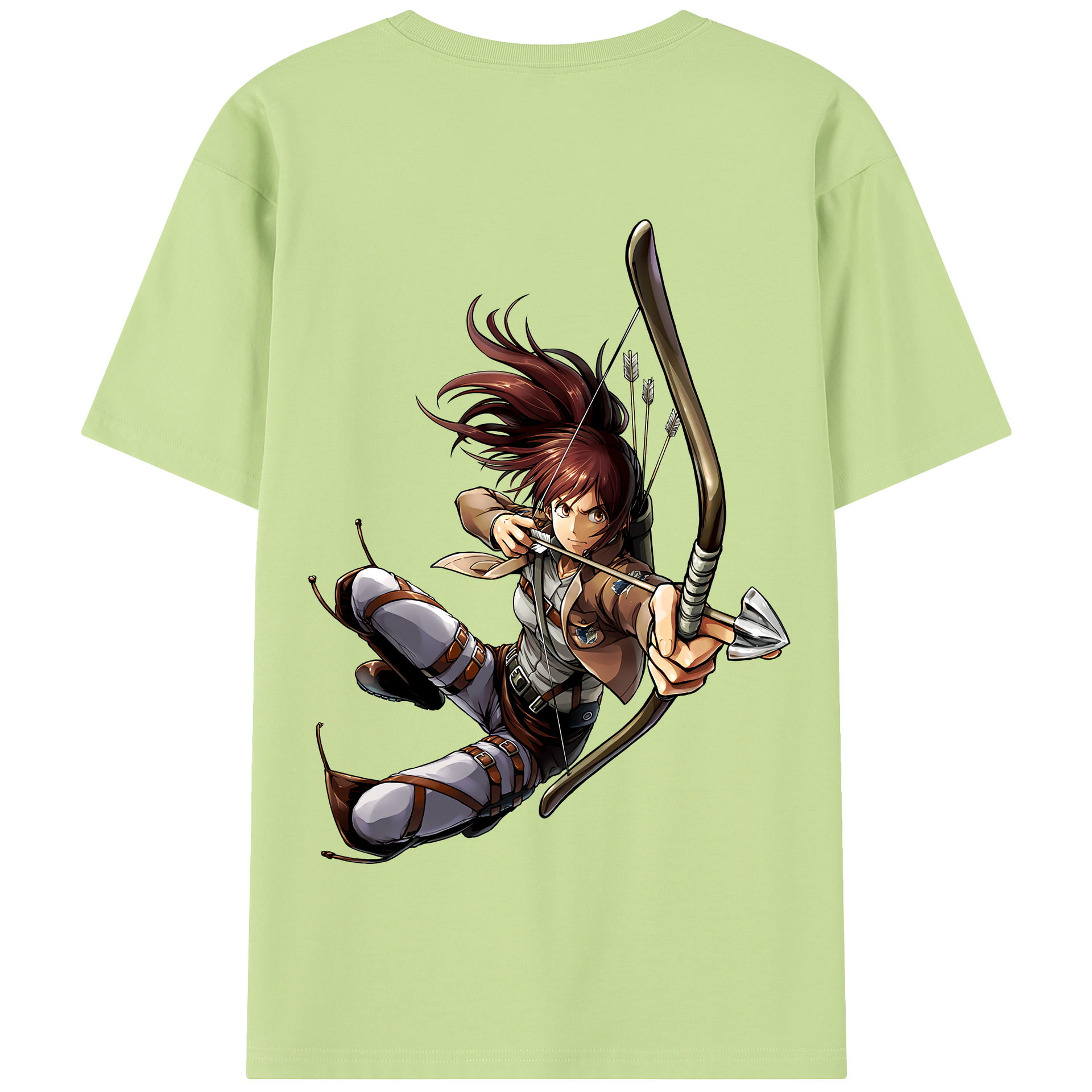 （画像用） 進撃の巨人 サシャ·ブラウス Attack on Titan Sasha Blaus 綿100％半袖Tシャツ（背面プリント）